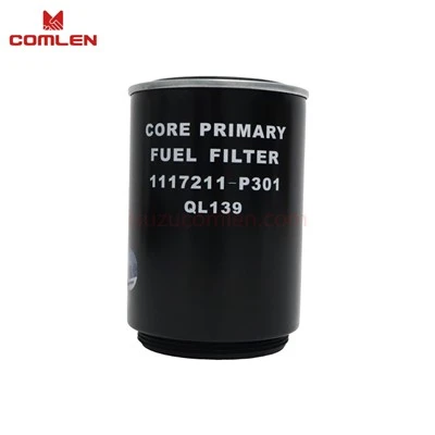 Karkea dieselpolttoainesuodatin malleihin 4HK1/4JJ1 — Isuzu 700P, ELF, NLR, NMR, NPR, NQR, NNR — OEM 5876102200 / 1117211-P301 / 8980959830